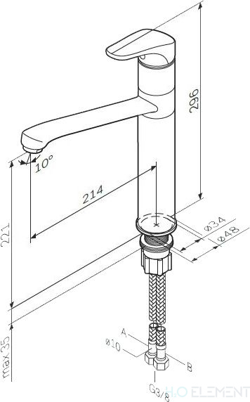 Смеситель AM.PM Joy F8500032 для кухонной мойки