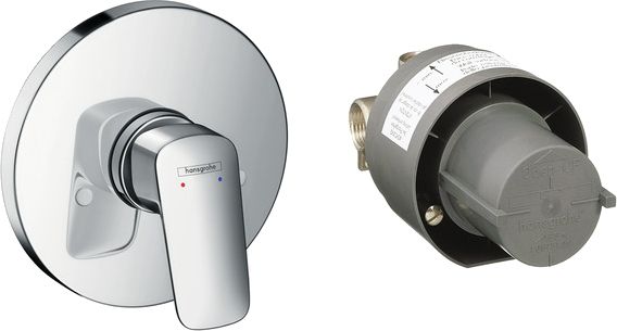 Смеситель Hansgrohe Logis 71666000 С ВНУТРЕННЕЙ ЧАСТЬЮ, для душа