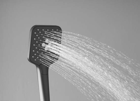 Душевая стойка Vincea Cube VSFS-1C1MB с изливом, черный