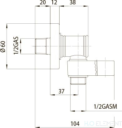 Шланговое подключение Bossini C17000 CR держатель для душа