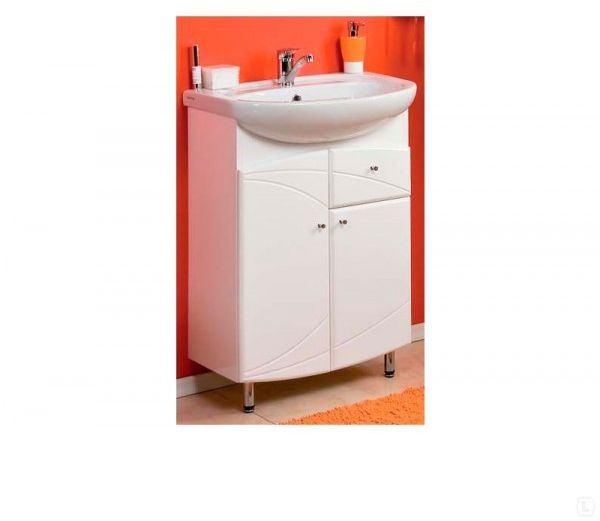 Тумба под раковину Акватон Пинта М 1A123101PT01R правая, цвет Белый