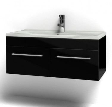 Тумба под раковину Акватон Мадрид 1A128001MA950 цвет Черный