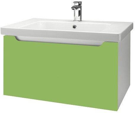 Тумба под раковину Dreja Color 23334 зеленый глянец