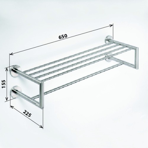 NEO  Полочка для полотенец двойная 650х210x150мм