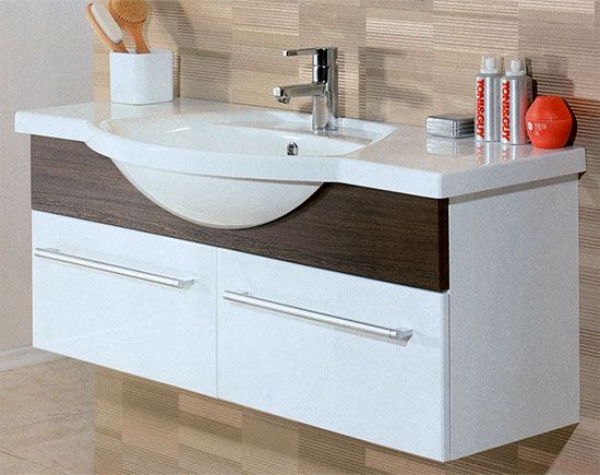 Тумба под раковину Акватон Логика 1A103501LOD90 цвет Венге