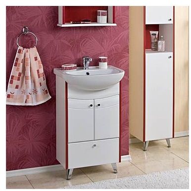 Тумба под раковину Акватон Роко 1A106801RO010, цвет Белый, бордо