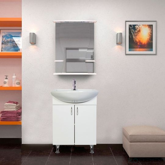 Тумба с раковиной 1 Orange Роса 60 белая