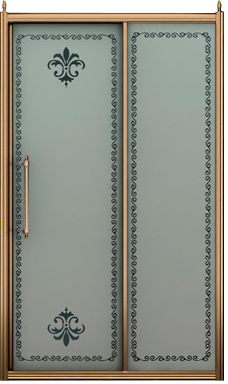 Душевая дверь в нишу Cezares Retro scorrevole BF1 120 PP Br