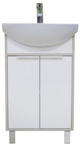 Тумба с раковиной Акватон Рико 50 1A2124K1RIB90 белый/ясень фабрик