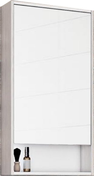 Зеркальный шкаф Акватон Рико 50 белый, ясень фабрик 1A212302RIB90