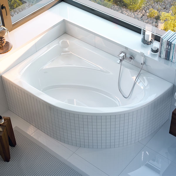 Акриловая ванна Excellent Aquarella R 150x100 см WAEX. ARP15WH Акриловая ванна Excellent Aquarella R 150x100 см WAEX. ARP15WH