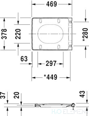 Крышка-сиденье Duravit Vero Air 002209 с микролифтом