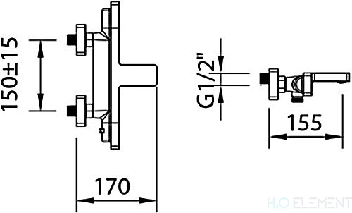 Термостат Clever Nine Urban 60132 для ванны и душа