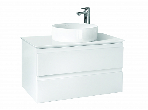 EB2083-J5 Тумба со столешницей и с подсветкой для накладной раковины, 80 см, цвет глянцевый белый EB2083-J5 Тумба со столешницей и с подсветкой для накладной раковины, 80 см, цвет глянцевый белый