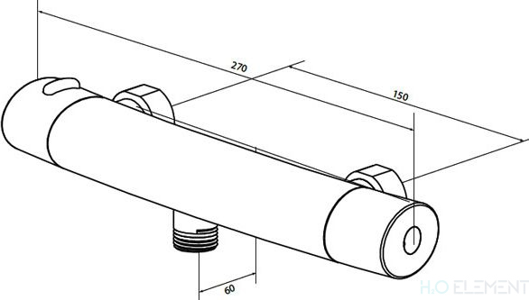 Термостат AM.PM Sense 5 F7540064 для душа