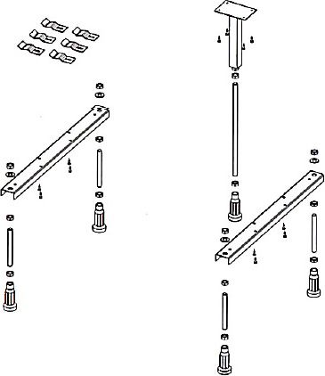 Ножки RIHO STRONG для ванн, POOTSET08