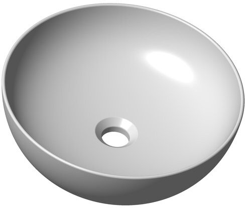 Умывальник UNI 400 B SLIM керамический белый