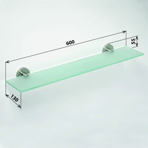 Полочка  NEO стеклянная 600х130мм