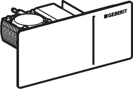 Кнопка смыва Geberit Sigma 70 115.635.SI.1 белая