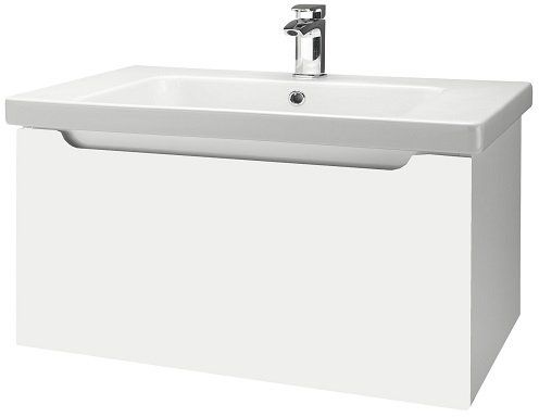 Тумба под раковину Dreja Color 23365 белый глянец