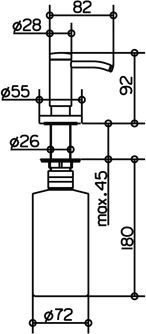 Дозатор Keuco Plan 14949 хром