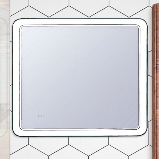 Зеркало Style Line, "Атлантика 100*80" с подсветкой и часами, СС-00000669