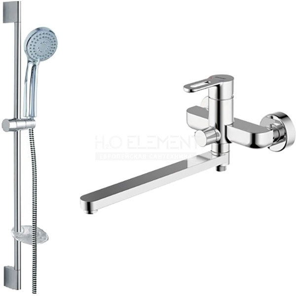 Душевой комплект Bravat Stream-D F00412C 2 в 1