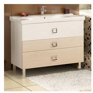 Тумба под раковину Акватон Стамбул 1A127301ST590, цвет Белый, сосна ларедо