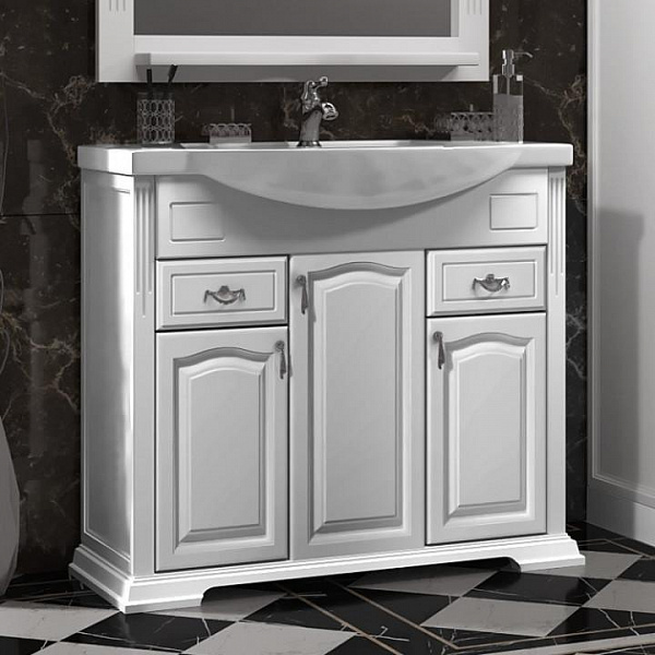 Тумба без раковины Opadiris Риспекто 95, цвет 9003 (Раковина Opadiris Аквастоун 95), 00-00003451