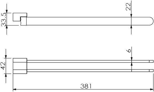 Полотенцедержатель Langberger Lugano 24008A