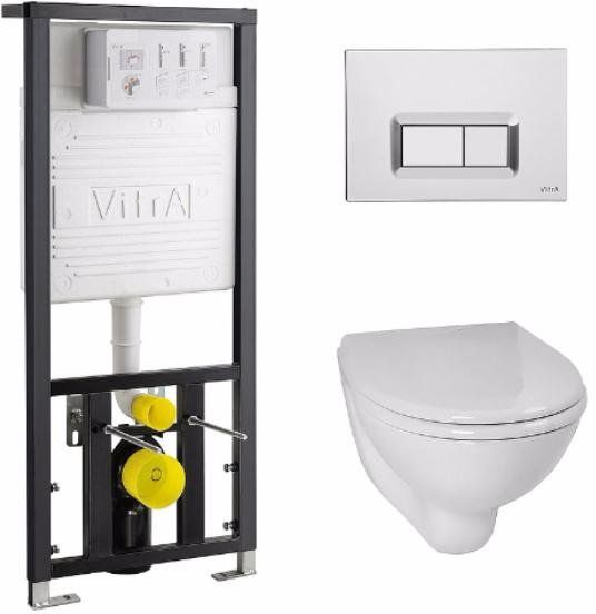 Комплект унитаз Vitra Arkitekt 9005B003-7211 с инсталляцией Комплект унитаз Vitra Arkitekt 9005B003-7211 с инсталляцией