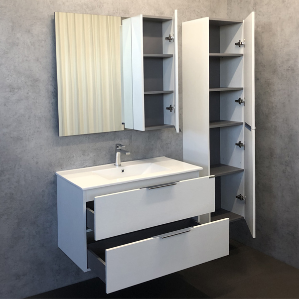 Шкаф-колонна Comforty Бруклин 40 сосна белая