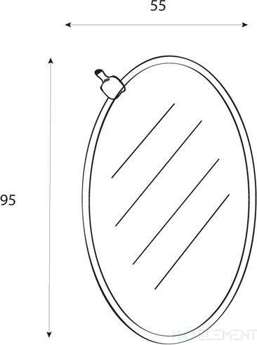 Зеркало Cezares 960/Arg Oval