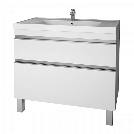 Тумба Dreja.eco Grace Pus 90, белый лак, 2 ящика