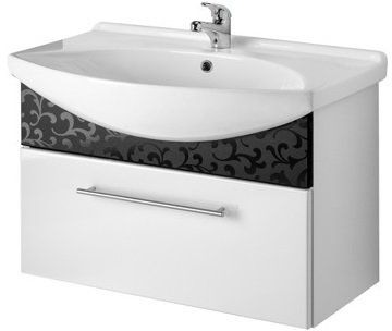Тумба под раковину Dreja Ornament 52884 черная