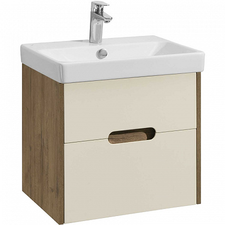 Тумба с раковиной Акватон Оливия 55 1A2542K0OLVG0 дуб веллингтон