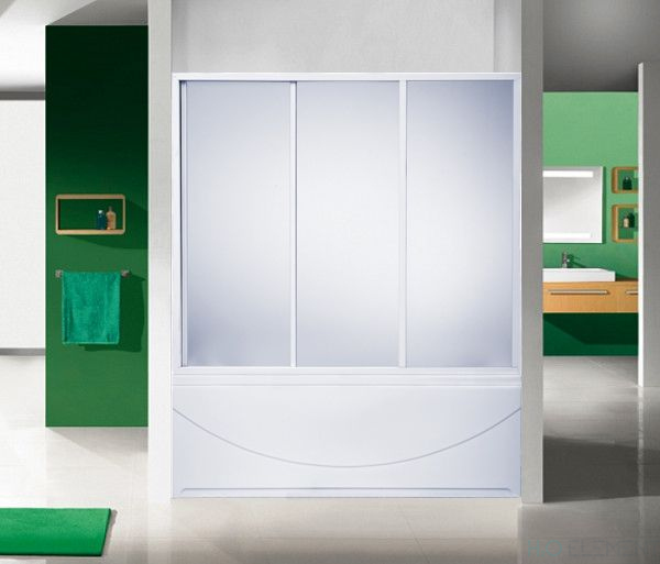 Шторка на ванну Bas Кэмерон 3 ств., пластик