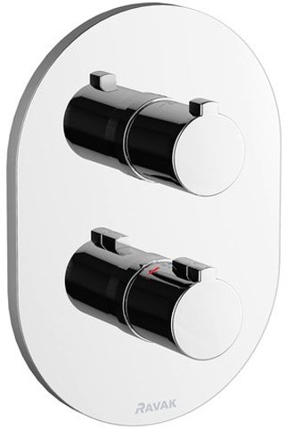 Термостат Ravak Chrome CR 063.00 С ВНУТРЕННЕЙ ЧАСТЬЮ для ванны с душем