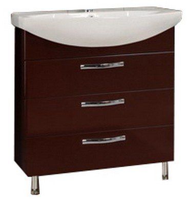 Тумба под раковиину Акватон Ария 80 Н (1A141301AA430) темно-коричневая