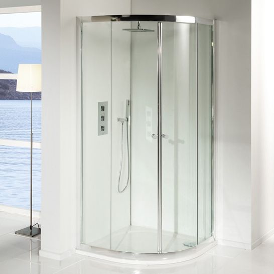 Душевой уголок RIHO LUCENA Quadrant 80х80 R55, GK22200 полукруглая