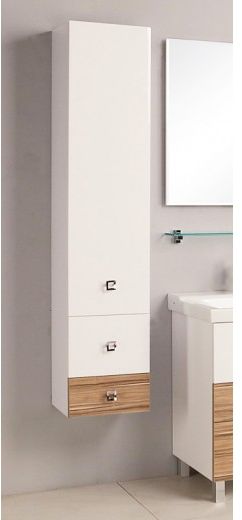 Шкаф-колонна Акватон Стамбул 1A127703ST490, цвет Белый, эбони светлый
