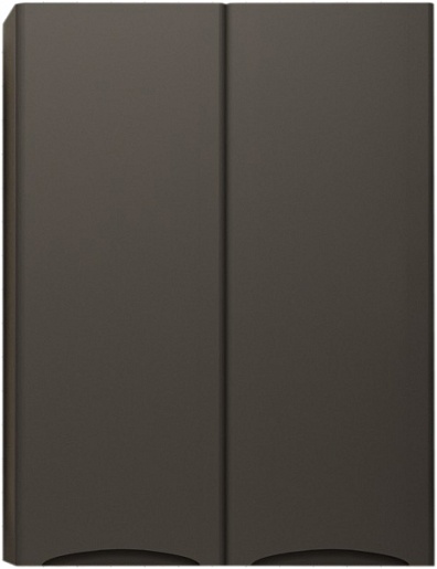 Подвесной шкаф Style Line "Бергамо мини 600" Люкс антискрейтч черный, PLUS, СС-00002359