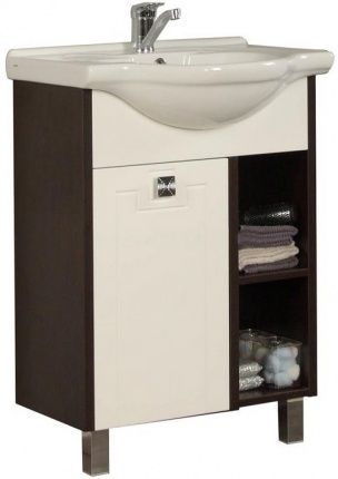 Тумба под раковину Акватон Крит 1A148701KT500 цвет Белый, венге