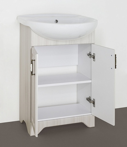 Тумба без раковины Style Line "Олеандр-2 55" Антик 55, Люкс рельеф пастель, ЛС-00000198