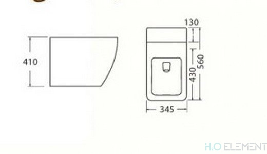 Чаша для унитаза-компакта BelBagno Ebbrezza BB2335RH