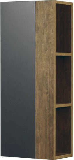 Шкаф навесной Акватон модуль Терра 35 дуб кантри, антрацит 1A247103TEKA0
