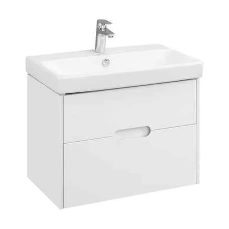 Тумба с раковиной Акватон Оливия 70 1A2543K0OL010 белый матовый