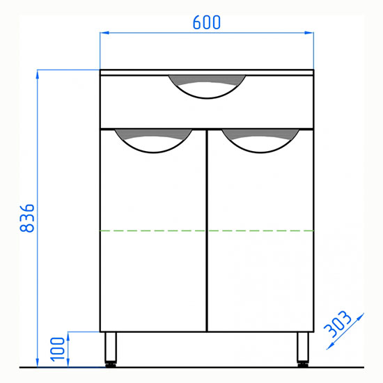 Комод Style Line Жасмин 60, ЛС-00000335 Комод Style Line Жасмин 60, ЛС-00000335