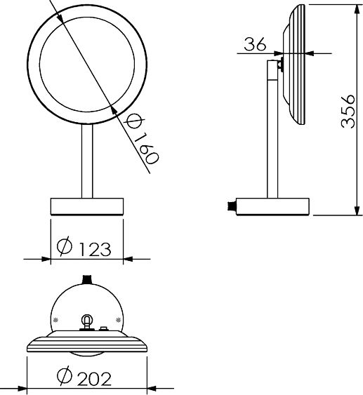 Косметическое зеркало Langberger 70585