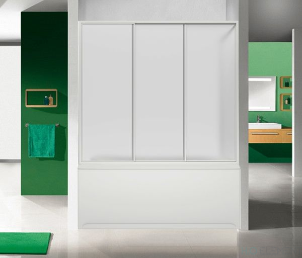 Шторка на ванну Bas Бриз, Верона, Ибица 3 ств., пластик